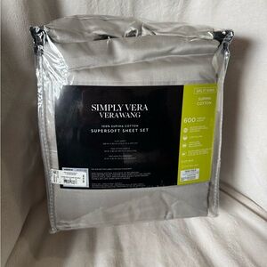 Simply Vera Vera wang split king sheet set